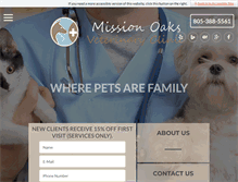 Tablet Screenshot of missionoaksvet.com